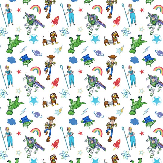 Disney Pixar Toy Story Characters Cotton Fabric